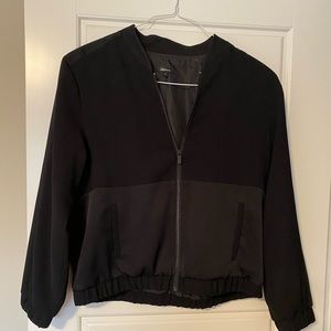 Black bomber jacket